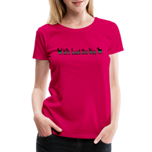 Load image into Gallery viewer, K9s Lead the Way - Military - Women’s Premium T-Shirt - dark pink
