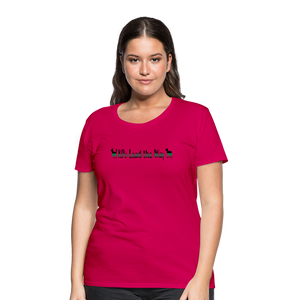 K9s Lead the Way - Military - Women’s Premium T-Shirt - dark pink