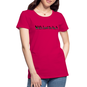 K9s Lead the Way - Military - Women’s Premium T-Shirt - dark pink