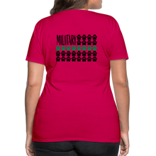 Load image into Gallery viewer, K9s Lead the Way - Military - Women’s Premium T-Shirt - dark pink
