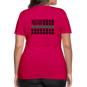 K9s Lead the Way - Military - Women’s Premium T-Shirt - dark pink