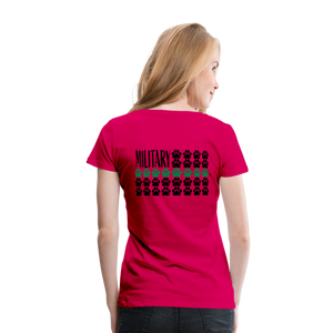 K9s Lead the Way - Military - Women’s Premium T-Shirt - dark pink