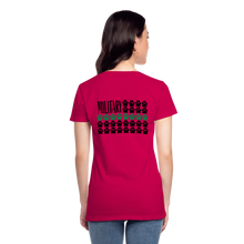 Load image into Gallery viewer, K9s Lead the Way - Military - Women’s Premium T-Shirt - dark pink
