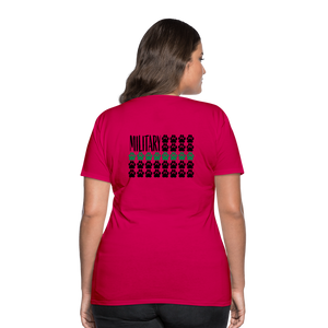 K9s Lead the Way - Military - Women’s Premium T-Shirt - dark pink