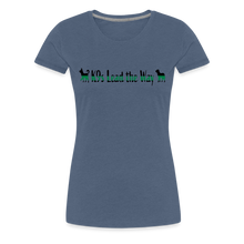 Load image into Gallery viewer, K9s Lead the Way - Military - Women’s Premium T-Shirt - heather blue
