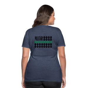 K9s Lead the Way - Military - Women’s Premium T-Shirt - heather blue