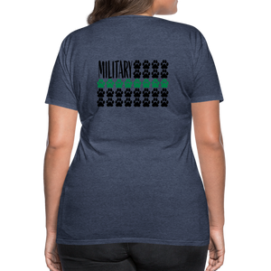 K9s Lead the Way - Military - Women’s Premium T-Shirt - heather blue