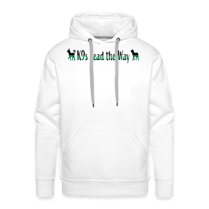 K9s Lead the Way - Military - Men’s Premium Hoodie - white