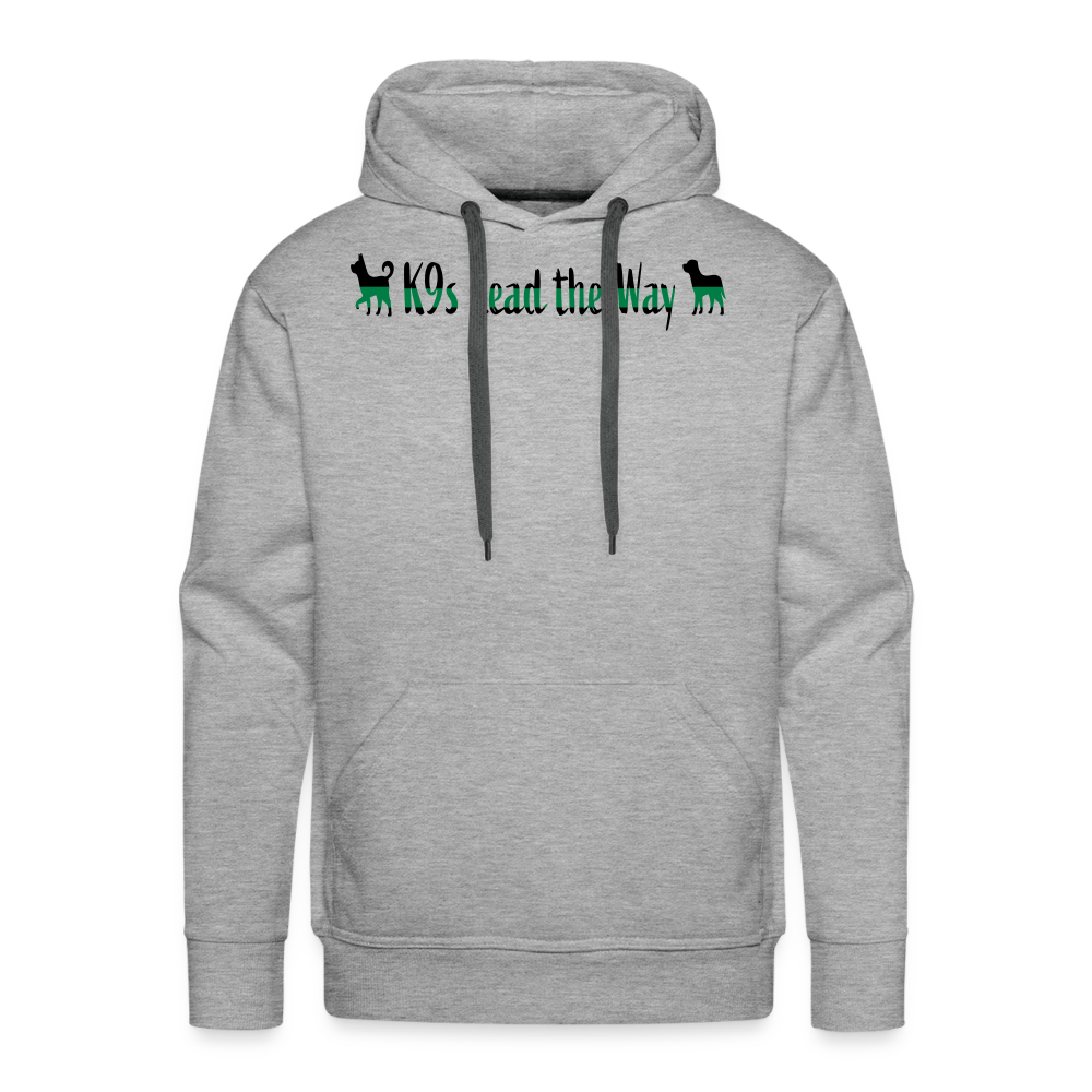 K9s Lead the Way - Military - Men’s Premium Hoodie - heather grey