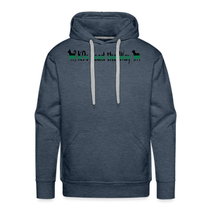 K9s Lead the Way - Military - Men’s Premium Hoodie - heather denim