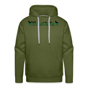 K9s Lead the Way - Military - Men’s Premium Hoodie - olive green