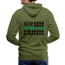 Load image into Gallery viewer, K9s Lead the Way - Military - Men’s Premium Hoodie - olive green
