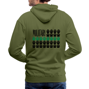 K9s Lead the Way - Military - Men’s Premium Hoodie - olive green