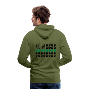 K9s Lead the Way - Military - Men’s Premium Hoodie - olive green