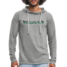 Load image into Gallery viewer, K9s Lead the Way - Military - Unisex Lightweight Terry Hoodie - heather gray
