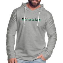 Load image into Gallery viewer, K9s Lead the Way - Military - Unisex Lightweight Terry Hoodie - heather gray
