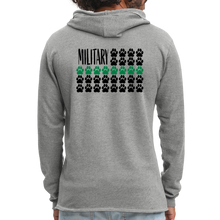 Load image into Gallery viewer, K9s Lead the Way - Military - Unisex Lightweight Terry Hoodie - heather gray
