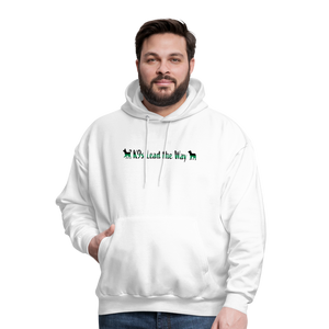 K9s Lead the Way - Military - Men's Hoodie - white