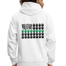 Load image into Gallery viewer, K9s Lead the Way - Military - Men&#39;s Hoodie - white
