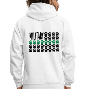 K9s Lead the Way - Military - Men's Hoodie - white