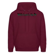 Load image into Gallery viewer, K9s Lead the Way - Military - Men&#39;s Hoodie - burgundy
