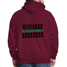 Load image into Gallery viewer, K9s Lead the Way - Military - Men&#39;s Hoodie - burgundy
