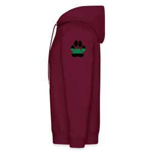 K9s Lead the Way - Military - Men's Hoodie - burgundy