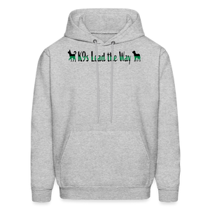 K9s Lead the Way - Military - Men's Hoodie - heather gray