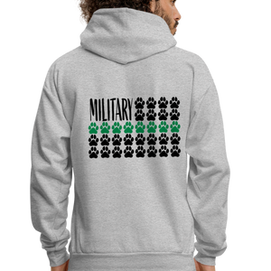 K9s Lead the Way - Military - Men's Hoodie - heather gray