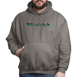 K9s Lead the Way - Military - Men's Hoodie - asphalt gray