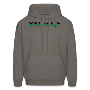 K9s Lead the Way - Military - Men's Hoodie - asphalt gray