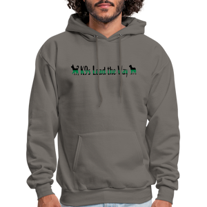 K9s Lead the Way - Military - Men's Hoodie - asphalt gray