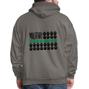 K9s Lead the Way - Military - Men's Hoodie - asphalt gray