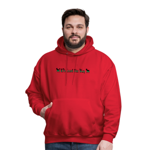 K9s Lead the Way - Military - Men's Hoodie - red