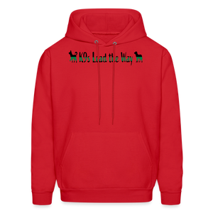 K9s Lead the Way - Military - Men's Hoodie - red