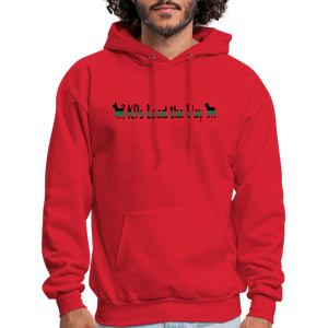 K9s Lead the Way - Military - Men's Hoodie - red