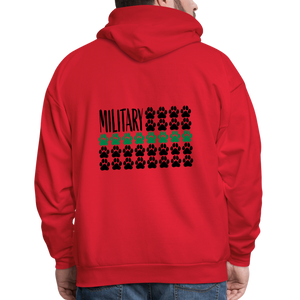 K9s Lead the Way - Military - Men's Hoodie - red