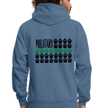 Load image into Gallery viewer, K9s Lead the Way - Military - Men&#39;s Hoodie - denim blue
