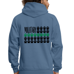 K9s Lead the Way - Military - Men's Hoodie - denim blue