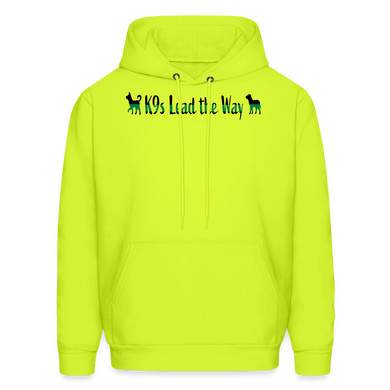 K9s Lead the Way - Military - Men's Hoodie - safety green