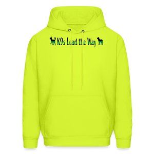 K9s Lead the Way - Military - Men's Hoodie - safety green