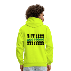 K9s Lead the Way - Military - Men's Hoodie - safety green