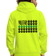 Load image into Gallery viewer, K9s Lead the Way - Military - Men&#39;s Hoodie - safety green
