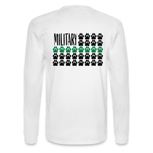 K9s Lead the Way - Military - Men's Long Sleeve T-Shirt - white