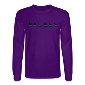 K9s Lead the Way - Military - Men's Long Sleeve T-Shirt - purple