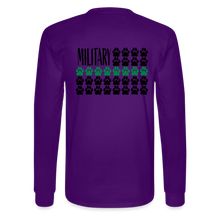 Load image into Gallery viewer, K9s Lead the Way - Military - Men&#39;s Long Sleeve T-Shirt - purple
