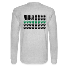 Load image into Gallery viewer, K9s Lead the Way - Military - Men&#39;s Long Sleeve T-Shirt - heather gray
