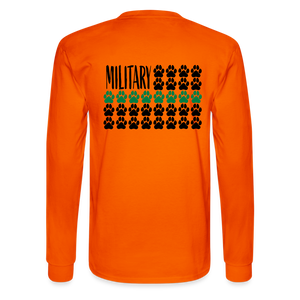 K9s Lead the Way - Military - Men's Long Sleeve T-Shirt - orange