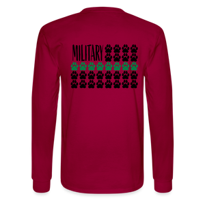 K9s Lead the Way - Military - Men's Long Sleeve T-Shirt - dark red