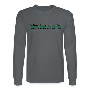 K9s Lead the Way - Military - Men's Long Sleeve T-Shirt - charcoal